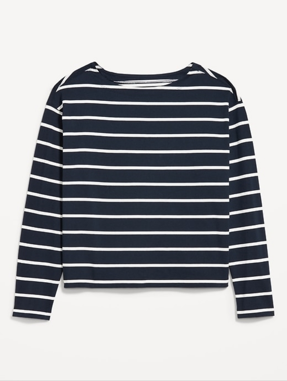 Old Navy - Long-Sleeve Mariner Loose T-Shirt | Blue Navy White Stripe | Medium P